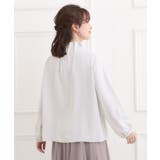 【洗濯機可/S-3L】上品で華やか スタンドフリルブラウス | SHOO・LA・RUE | 詳細画像10 