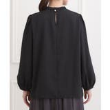 【洗濯機可/裏地つき】プチリルで上品に クルーネックブラウス | SHOO・LA・RUE | 詳細画像15 