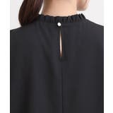 【洗濯機可/裏地つき】プチリルで上品に クルーネックブラウス | SHOO・LA・RUE | 詳細画像17 