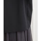 【洗濯機可/裏地つき】プチリルで上品に クルーネックブラウス | SHOO・LA・RUE | 詳細画像19 