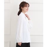 【洗濯機可/S-3L】やわらかなリボンボウタイが魅力 大人の華やかブラウス | SHOO・LA・RUE | 詳細画像3 