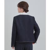 【S-3L】柔らかく軽い ライトツイードジャケット | SHOO・LA・RUE | 詳細画像10 