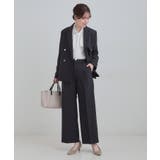 【セットアップ可/S-LL】サラっと軽やか ワイドストレートパンツ | SHOO・LA・RUE | 詳細画像9 