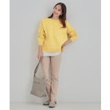 【洗濯機可/S-LL】さらに軽くなった スポンディッシュ裾フェイクトップス | SHOO・LA・RUE | 詳細画像20 