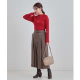 【絶妙なゆるピタ/洗濯機可】ちくちくしにくい リブハイネックやわらかニット | SHOO・LA・RUE | 詳細画像12 