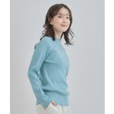 【絶妙なゆるピタ/洗濯機可】ちくちくしにくい リブハイネックやわらかニット | SHOO・LA・RUE | 詳細画像15 