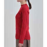 【絶妙なゆるピタ/洗濯機可】ちくちくしにくい リブハイネックやわらかニット | SHOO・LA・RUE | 詳細画像20 