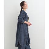 【ライトオンスデニム/S-LL】体型カバーにも ロングデニムシャツワンピース | SHOO・LA・RUE | 詳細画像10 