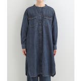 【ライトオンスデニム/S-LL】体型カバーにも ロングデニムシャツワンピース | SHOO・LA・RUE | 詳細画像13 