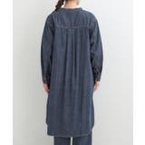 【ライトオンスデニム/S-LL】体型カバーにも ロングデニムシャツワンピース | SHOO・LA・RUE | 詳細画像15 