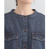 【ライトオンスデニム/S-LL】体型カバーにも ロングデニムシャツワンピース | SHOO・LA・RUE | 詳細画像16 