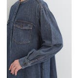 【ライトオンスデニム/S-LL】体型カバーにも ロングデニムシャツワンピース | SHOO・LA・RUE | 詳細画像17 