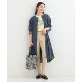 【ライトオンスデニム/S-LL】体型カバーにも ロングデニムシャツワンピース | SHOO・LA・RUE | 詳細画像20 