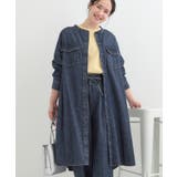 ブルー(093) | 【ライトオンスデニム/S-LL】体型カバーにも ロングデニムシャツワンピース | SHOO・LA・RUE