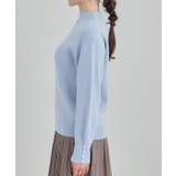 【洗濯機可/毛玉になりにくい】お袖パールで上品な ハイネックニット | SHOO・LA・RUE | 詳細画像26 