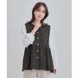 【洗濯機可】時短できちんと見えが叶う フェイクレイヤードブラウス | SHOO・LA・RUE | 詳細画像5 