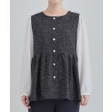 【洗濯機可】時短できちんと見えが叶う フェイクレイヤードブラウス | SHOO・LA・RUE | 詳細画像13 