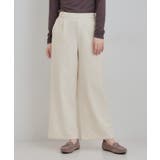 【洗濯機可 S LL】さりげないウエストのタブボタンがポイント | SHOO・LA・RUE | 詳細画像1 