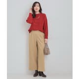 【洗濯機可 S LL】さりげないウエストのタブボタンがポイント | SHOO・LA・RUE | 詳細画像15 