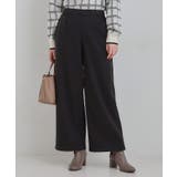 ブラック(019) | 【洗濯機可 S LL】さりげないウエストのタブボタンがポイント | SHOO・LA・RUE