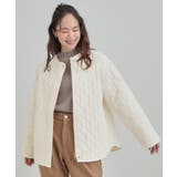 【洗濯機可/S-LL/撥水】大人が着たい ノーカラー キルトジャケット | SHOO・LA・RUE | 詳細画像1