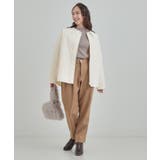 【洗濯機可/S-LL/撥水】大人が着たい ノーカラー キルトジャケット | SHOO・LA・RUE | 詳細画像3