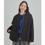 【洗濯機可/S-LL/撥水】大人が着たい ノーカラー キルトジャケット | SHOO・LA・RUE | 詳細画像5