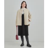 【洗濯機可/S-LL/撥水】大人が着たい ノーカラー キルトジャケット | SHOO・LA・RUE | 詳細画像11