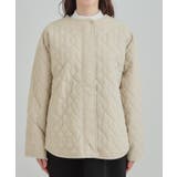 【洗濯機可/S-LL/撥水】大人が着たい ノーカラー キルトジャケット | SHOO・LA・RUE | 詳細画像13