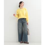 【洗濯機可/S-LL】体型カバーが叶う スポンディッシュ パイピングニット | SHOO・LA・RUE | 詳細画像7 