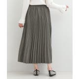 【洗濯機可/S-LL】縦ラインですっきり見せる スエードライクプリーツスカート | SHOO・LA・RUE | 詳細画像6 