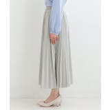 【洗濯機可/S-LL】縦ラインですっきり見せる スエードライクプリーツスカート | SHOO・LA・RUE | 詳細画像14 