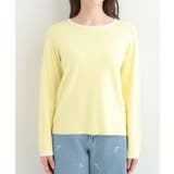 【洗濯機可/S-LL/アンサンブル可】すっきりと好印象 配色クルーネックニット | SHOO・LA・RUE | 詳細画像19 