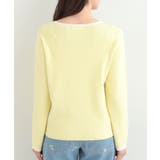 【洗濯機可/S-LL/アンサンブル可】すっきりと好印象 配色クルーネックニット | SHOO・LA・RUE | 詳細画像21 