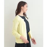 【洗濯機可/S-LL/アンサンブル可】パールボタンが上品 配色カーディガン | SHOO・LA・RUE | 詳細画像6 