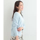 【洗濯機可/S-LL/アンサンブル可】パールボタンが上品 配色カーディガン | SHOO・LA・RUE | 詳細画像10 