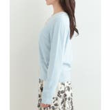 【洗濯機可/S-LL/アンサンブル可】パールボタンが上品 配色カーディガン | SHOO・LA・RUE | 詳細画像18 