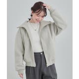 【S-LL】お顔周りがすっきり見える スライバージャケット | SHOO・LA・RUE | 詳細画像5 