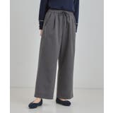 【洗濯機可/S-LL】風を通しにくい フラップイージーワイドパンツ | SHOO・LA・RUE | 詳細画像2