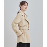 【S-LL/撥水】通勤やお出かけにも活躍 ミドルトレンチコート | SHOO・LA・RUE | 詳細画像6 