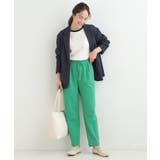 【SS-LL/洗濯後しわになりにくい】スマートに見えるイージーテーパードパンツ | SHOO・LA・RUE | 詳細画像7 