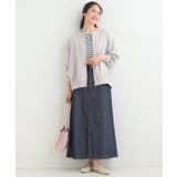 【洗濯機可/S-LL】さらっと快適 麻調ゆるリブブルゾン | SHOO・LA・RUE | 詳細画像3 