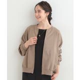 【洗濯機可/S-LL】さらっと快適 麻調ゆるリブブルゾン | SHOO・LA・RUE | 詳細画像5 