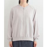 【洗濯機可/S-LL】さらっと快適 麻調ゆるリブブルゾン | SHOO・LA・RUE | 詳細画像13 