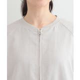 【洗濯機可/S-LL】さらっと快適 麻調ゆるリブブルゾン | SHOO・LA・RUE | 詳細画像16 