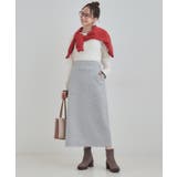 【セットアップ可/S-LL/なめらかタッチ】ベイカーナロースカート | SHOO・LA・RUE | 詳細画像3 