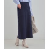 ネイビー(094) | 【セットアップ可/S-LL/なめらかタッチ】ベイカーナロースカート | SHOO・LA・RUE