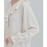 【洗濯機可/S-LL】お顔周りを華やかに。フリル襟ブラウス | SHOO・LA・RUE | 詳細画像13 