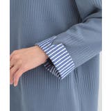 【体型カバー/洗濯機可/S-LL】お袖ストライプAラインチュニック | SHOO・LA・RUE | 詳細画像19 