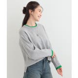 配色が上品 スウェットライクニット | SHOO・LA・RUE | 詳細画像5 